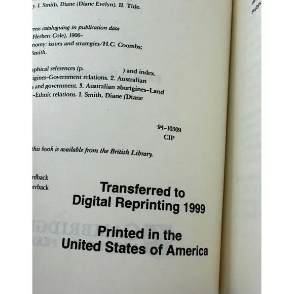 Aboriginal Autonomy: Issues and Strategies by Herbert Cole Coombs (English) Pape - Picture 5 of 5